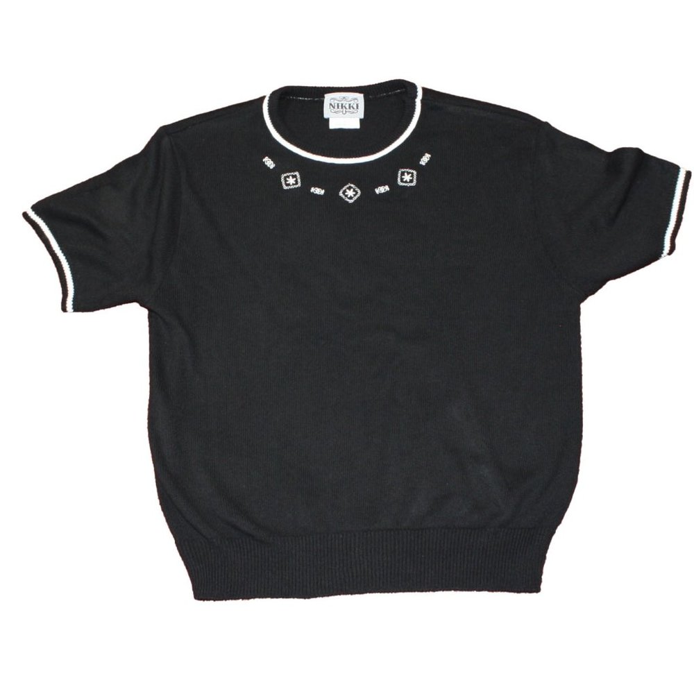 Snowflake "Nikki" Sweater  Black  Ladies Size Medium